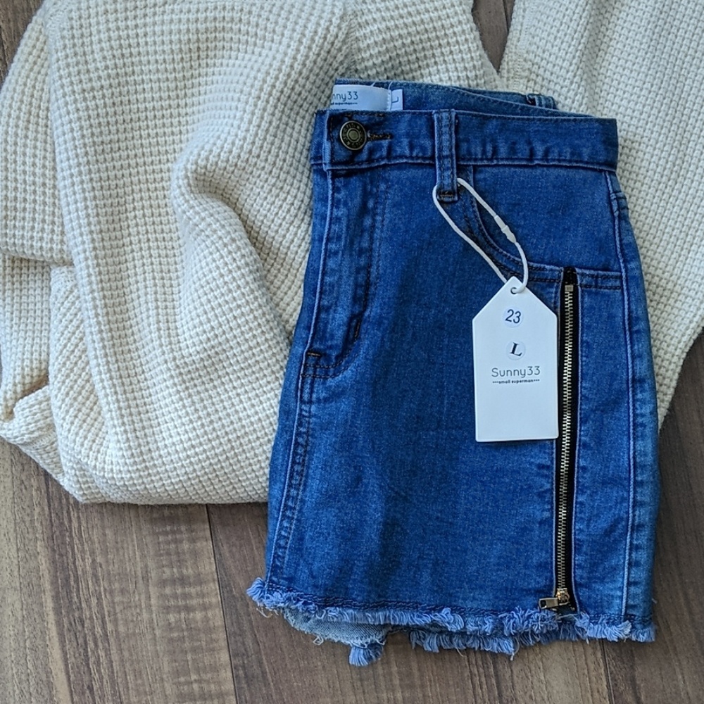 5/$45 Cute Summer Jean Skort